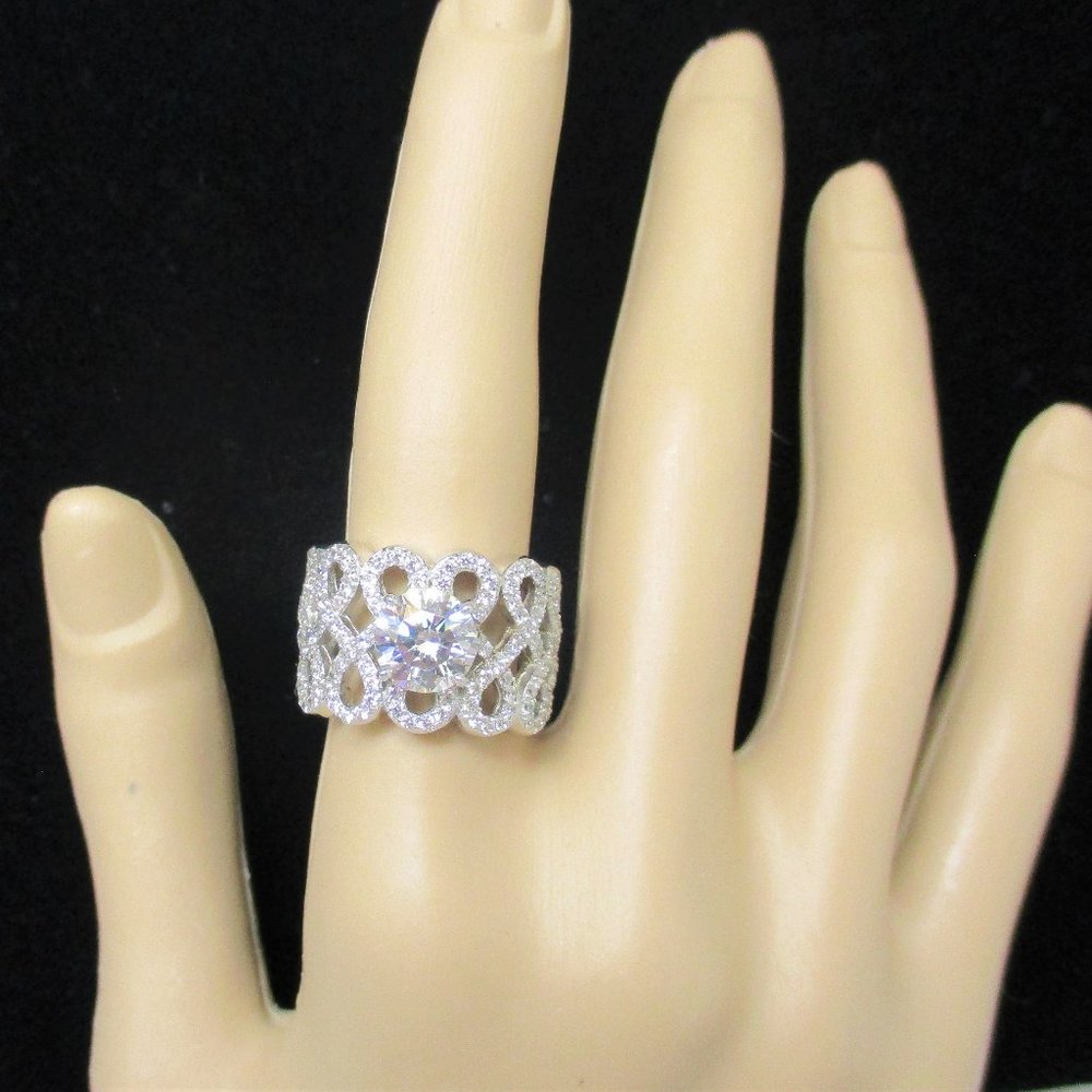 Jean Dousset Looping Design Band Ring - Picture 8 of 8